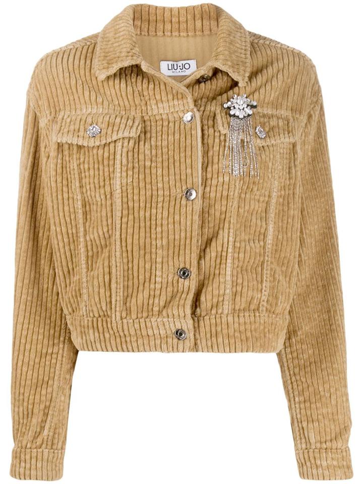 Liu Jo Short Corduroy Jacket - Neutrals