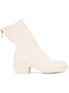 Guidi Zipped Boots - White