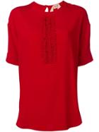 Nº21 Ruffle Panel T-shirt - Red