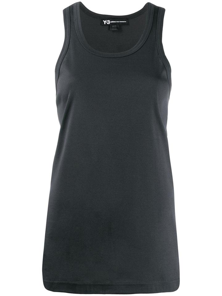 Y-3 Scoop Neck Tank Top - Grey