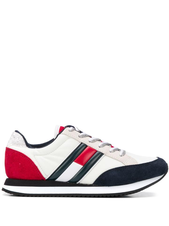 Tommy Jeans Casual Retro Logo Sneakers - Neutrals