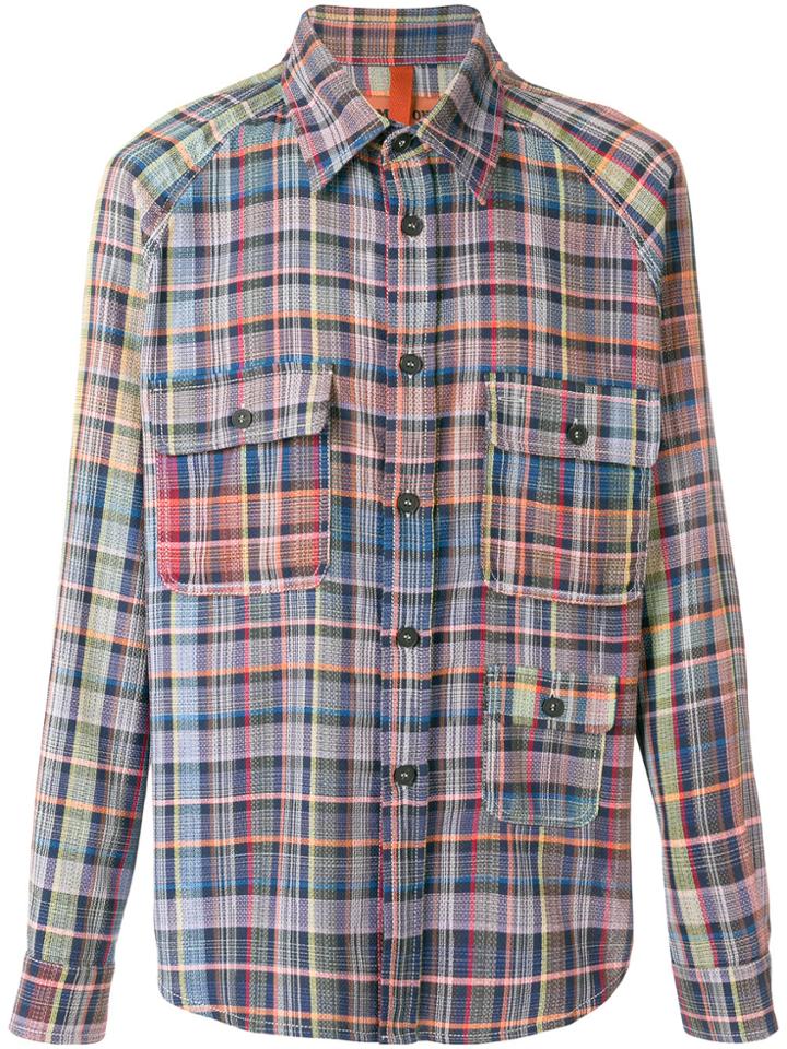 Missoni Plaid Long Sleeve Shirt - Pink & Purple