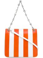Corto Moltedo 'jesse' Striped Shoulder Bag, Women's, White, Nappa Leather