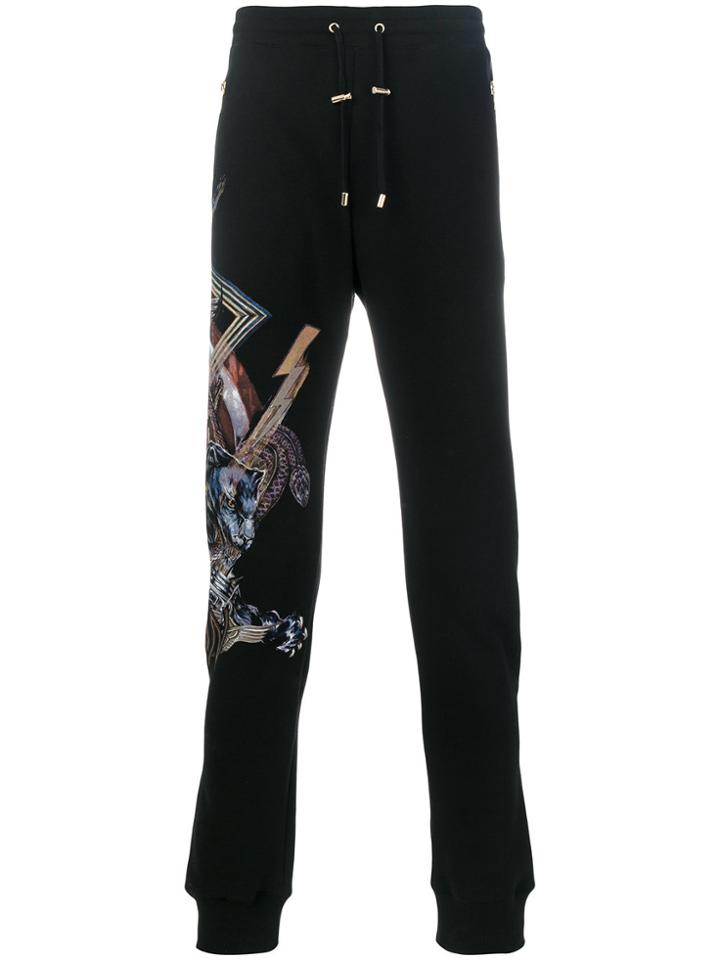 Balmain Biker Track Pants - Black