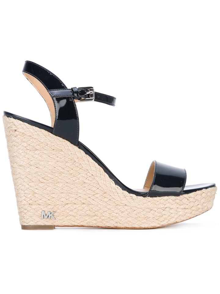 Michael Michael Kors Wedge Sandals - Black