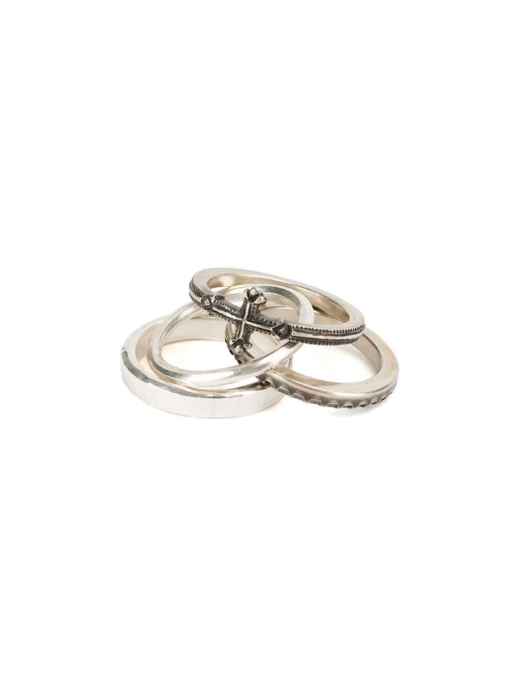 Werkstatt:münchen 'combination Cross' 4 Rings - Grey
