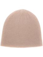 N.peal Knitted Beanie Hat - Nude & Neutrals