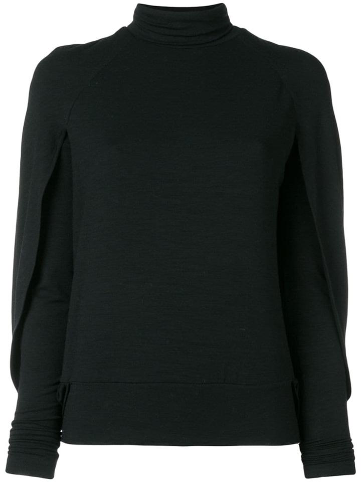 Plein Sud Cut Out Detailed Blouse - Black