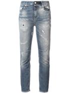 Rta Ripped Stonewashed Skinny Jeans - Blue