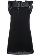 Michael Michael Kors Flute Sleeve Dress, Women's, Size: Xs, Black, Cotton