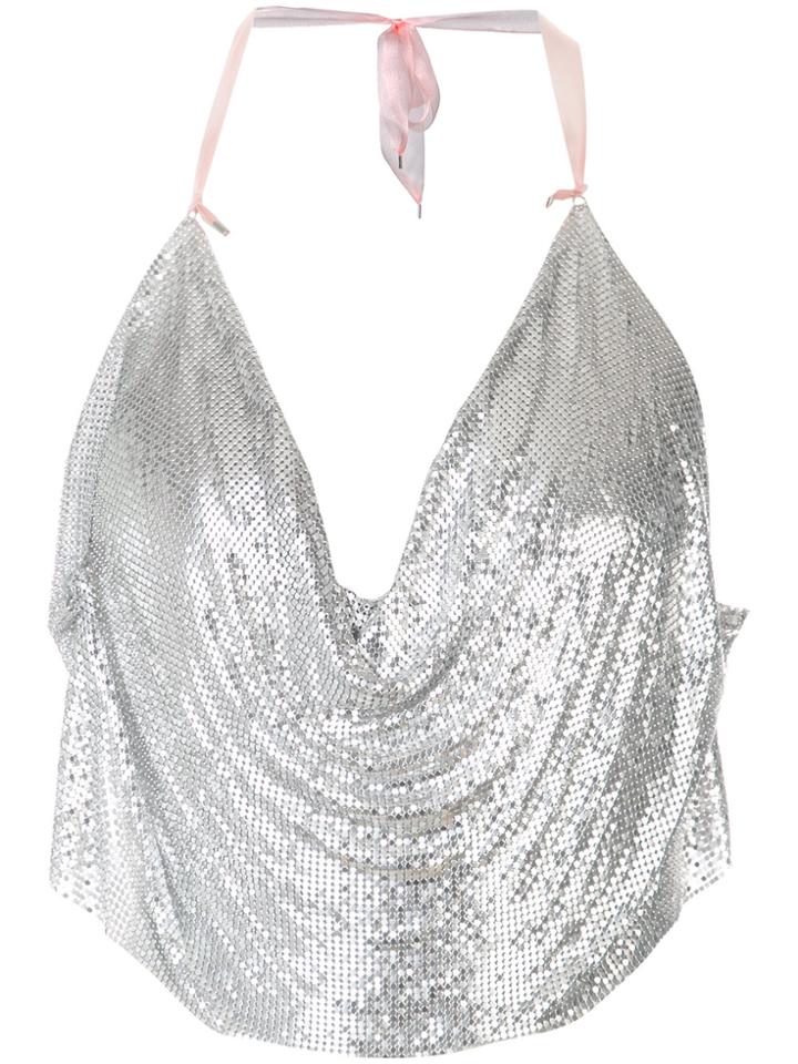 Neith Nyer Rania Mesh Top - Metallic