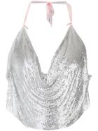 Neith Nyer Rania Mesh Top - Metallic