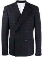 Calvin Klein 205w39nyc Tailored Check Blazer - Blue