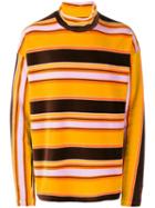 Marni Striped Roll Neck Sweater - Yellow