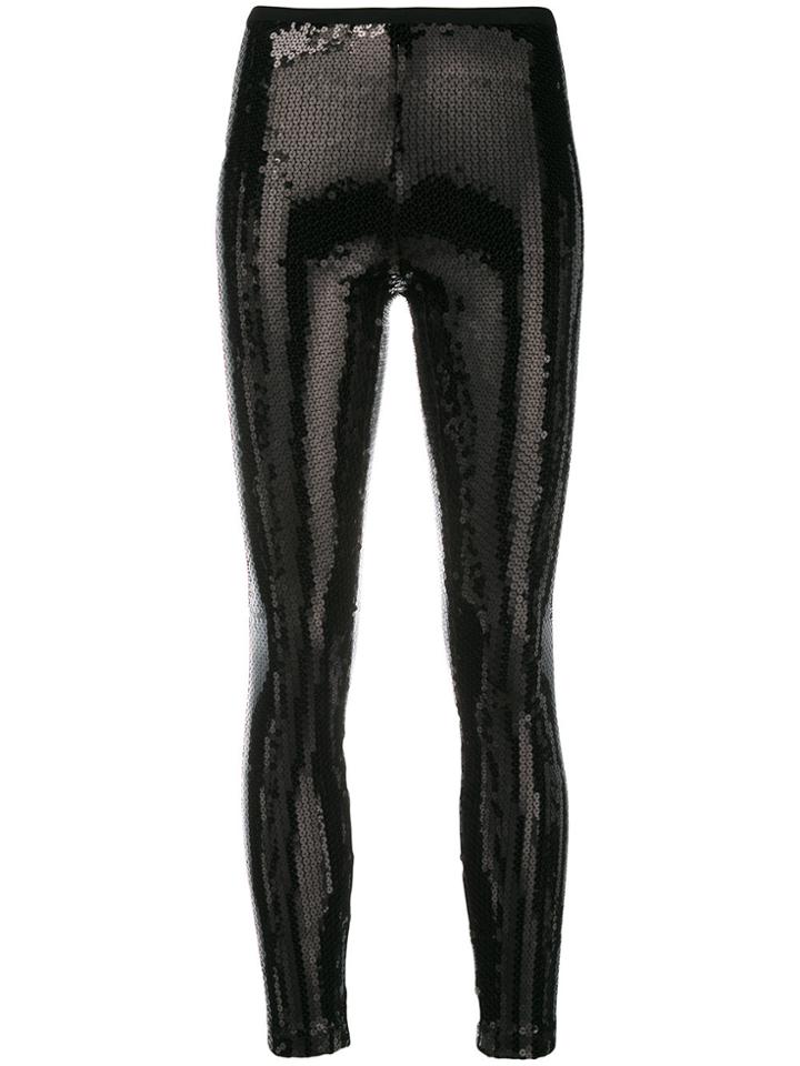 Marc Jacobs Stretch Sequin Leggings - Black