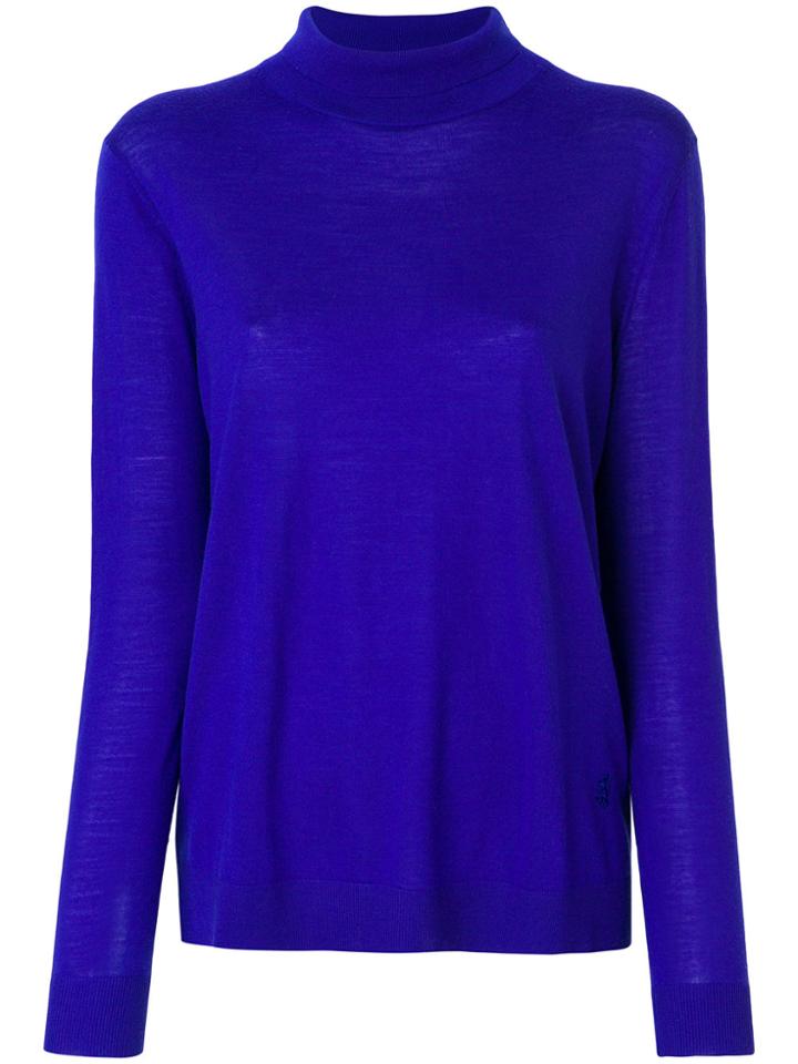 Pringle Of Scotland Roll Neck Jumper - Blue