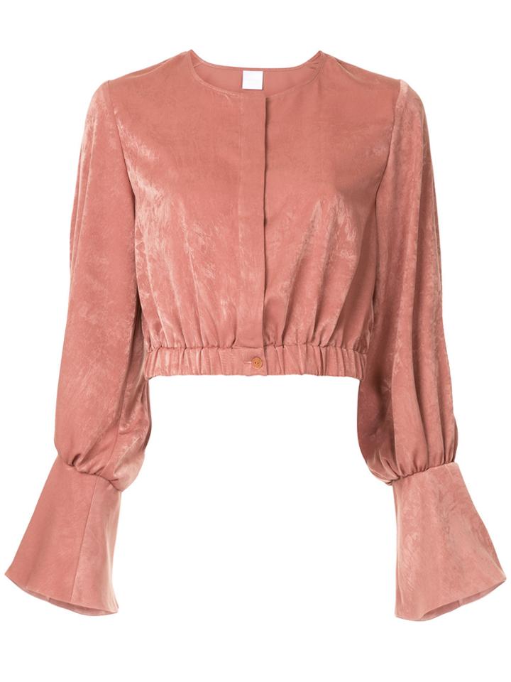 Cityshop Bell Sleeve Top - Pink & Purple