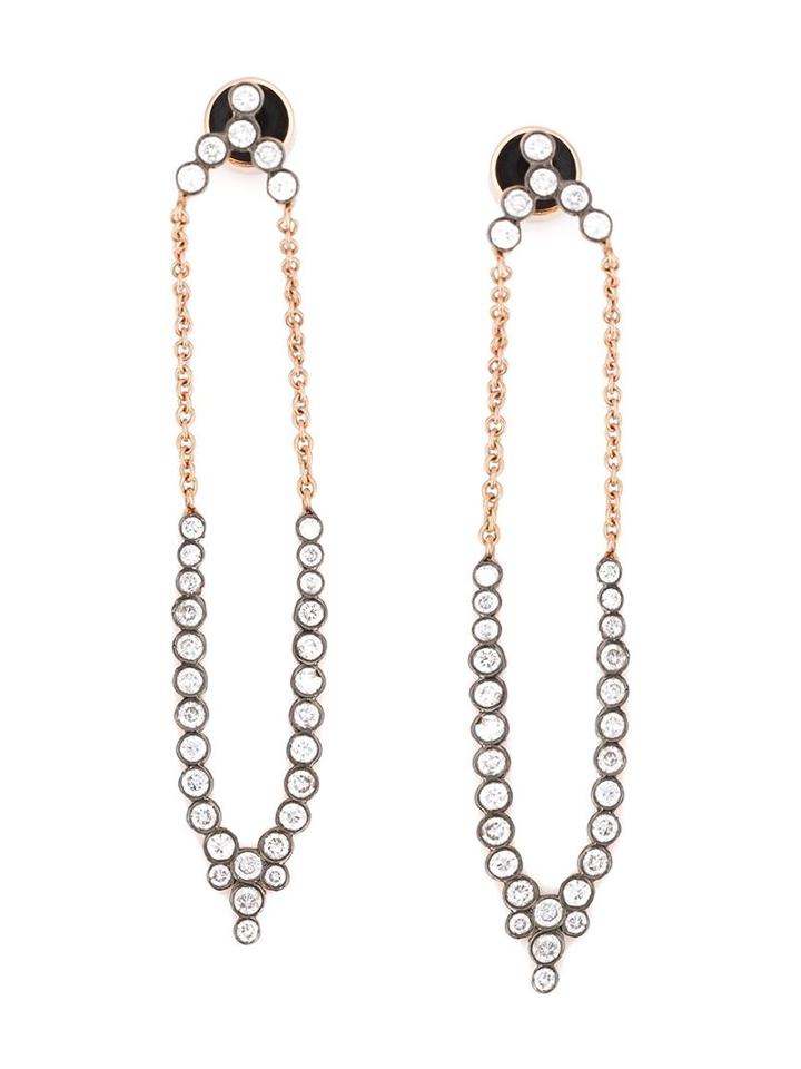 Yannis Sergakis Long Charnières Diamond Earrings