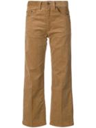 Marc Jacobs Corduroy Cropped Trousers - Brown