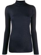 Roberto Collina Roll Neck T-shirt - Blue