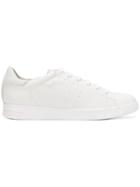 Geox Lace-up Fastened Flat Sneakers - White