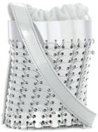 Paco Rabanne Disc Embellished Bucket Tote - Silver