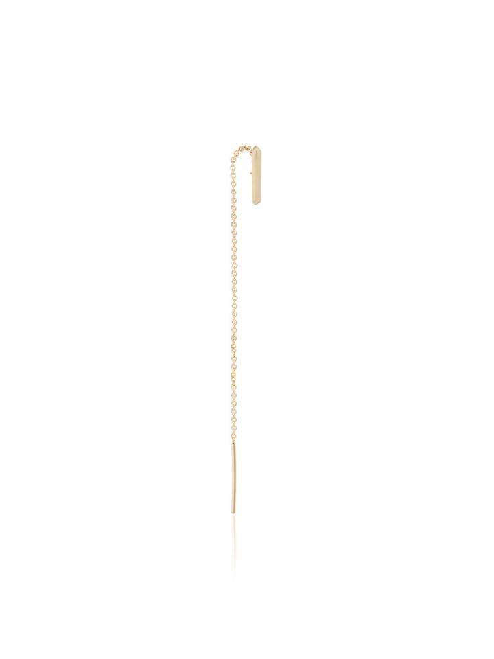 Lizzie Mandler Fine Jewelry 18k Gold Thread Drop Earrings - Metallic