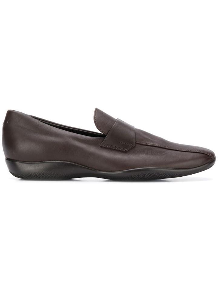 Prada Pre-owned Slip-on Shoes - Brown