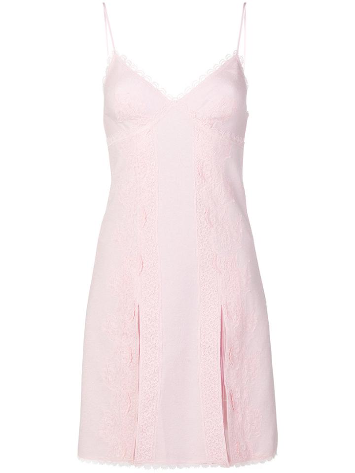 Ermanno Scervino Lace Lingerie Dress - Pink & Purple