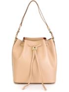 Salvatore Ferragamo Bucket Drawstring Shoulder Bag, Women's, Nude/neutrals