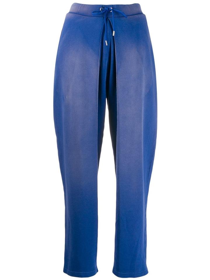 Aalto Faded Effect Track Pants - Blue
