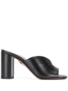 Miu Miu Vamp Detail Mules - Black