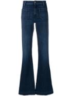 The Seafarer High-waist Flared Jeans - Blue