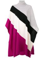 Emilio Pucci Striped Oversized Knit Poncho - Multicolour