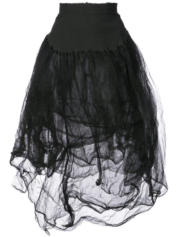 Marc Le Bihan High-waisted Tulle Skirt - Black