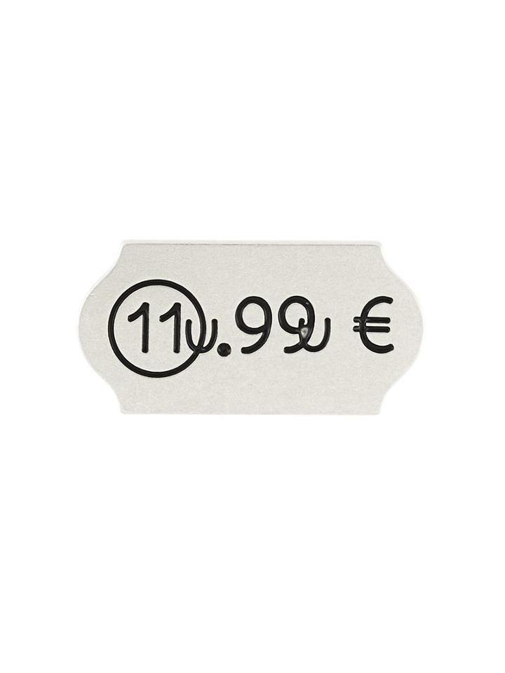 Maison Margiela Price Sticker Brooch, Men's, Metallic