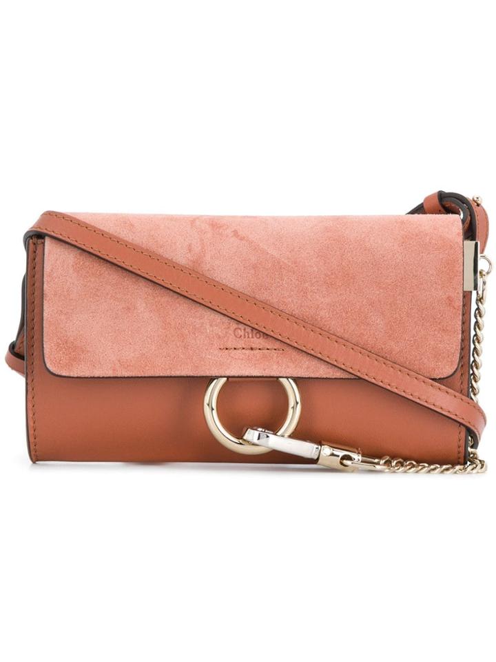 Chloé Faye Mini Shoulder Bag - Nude & Neutrals
