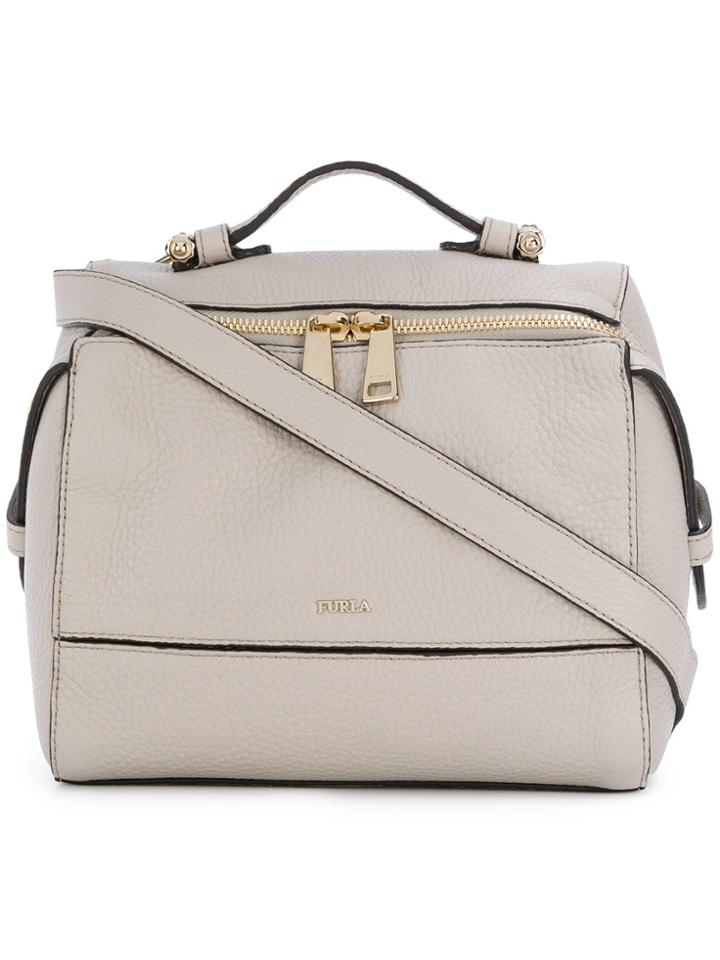 Furla Top Zipped Crossbody Bag - Nude & Neutrals