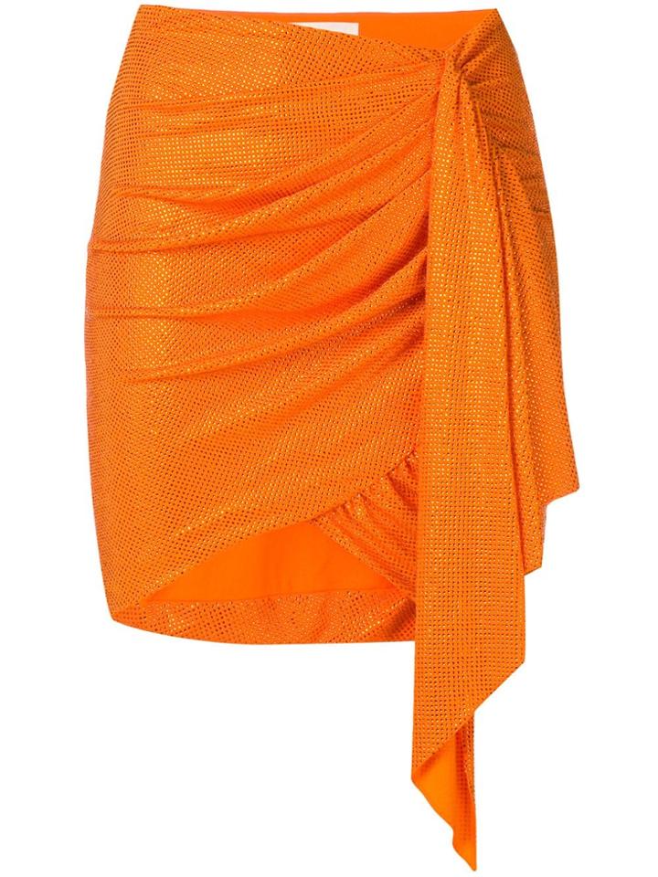 Alexandre Vauthier Micro-crystal Skirt - Orange