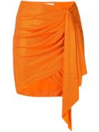 Alexandre Vauthier Micro-crystal Skirt - Orange