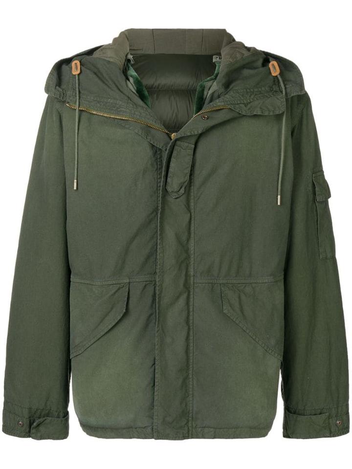 Mr & Mrs Italy Padded Hooded Jacket - Green