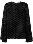 Camilla And Marc Polka-dot 'glaze' Top, Women's, Size: 12, Black, Nylon/polyester/spandex/elastane/rayon