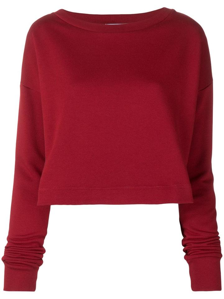 Marni Cropped Length Sweatshirt - Red