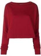 Marni Cropped Length Sweatshirt - Red