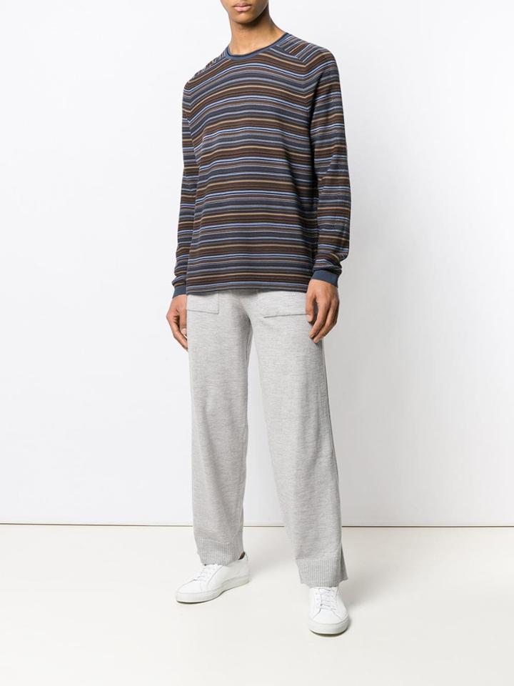 Pringle Of Scotland Multi-stripe Jumper - Blue
