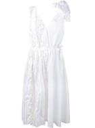 Rochas Floral Lace Front Dress - White