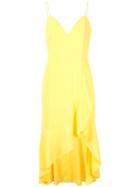Alice+olivia Cobi Ruffle Midi Dress - Yellow