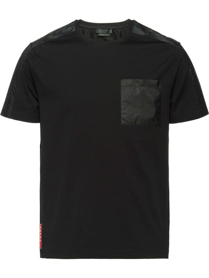 Prada Stretch Crew Neck T-shirt - Black