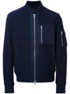 Gant Rugger Classic Bomber Jacket, Men's, Size: Large, Blue, Wool