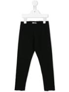 Monnalisa Teddy Bear Detail Trousers, Toddler Girl's, Size: 3 Yrs, Black